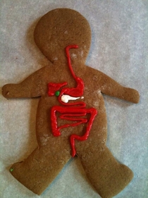 Gingerbread cookies I made my gastroenterology colleagues a couple Of Christmases ago