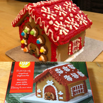 Gingerbread doghouse kit my approximation
