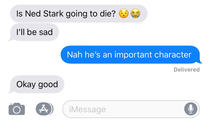 Girlfriend finally stopped being stubborn about watching GoT and is loving it let the countdown to her being mad at me begin