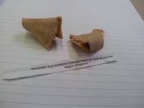 Girlfriend made me fortune cookies this was the first one I opened