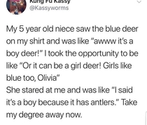 Girls like blue too