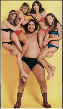 Girls would often go out on a limb for Andre the Giant