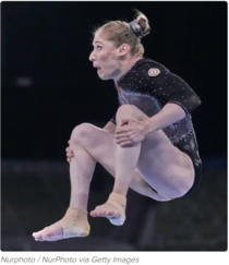 Giulia Steingruber Switzerland gymnast mid flip