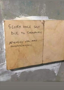 Glory hole shut