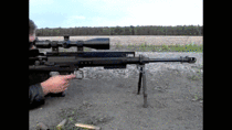 GM Lynx semi-automatic bullpup in BMG firing