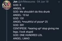 God getting drunk