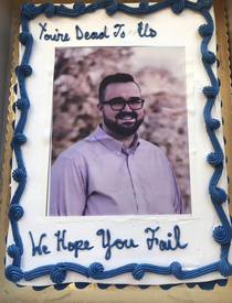 Going away cake