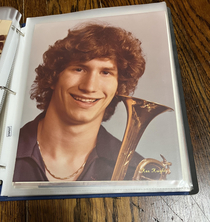 Going through an old family album apparently my brother looked like Andy Samberg  years ago