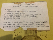 Going through my wifes grandmothers recipe file