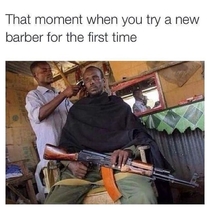 Going to a new barber