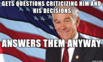 Good Guy Ron Paul - Not many people do this during their AMAs