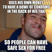 Good guy taxi cab driver