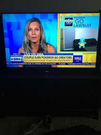 Good Morning America used the Backrrom Casting Couch set in a segment about Pokemon Go repost because removed from Mildly interesting