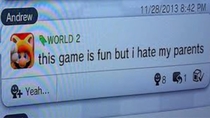 Good spending time on Miiverse Andrew