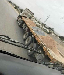 Good thing he secured his cargo