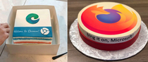 Google and Mozilla deliver cakes for Microsofts new Edge team