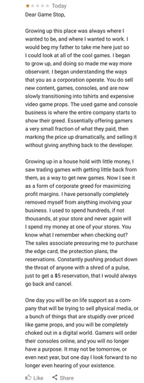 Google asked me to review Gamestop after literally just driving by it Wrote a drunken review