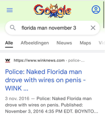 Google Florida Man and your birthday What did he do on your BD
