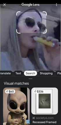 Google Lense nails the search for Vaping Girl on that Quebec Influencers party flight