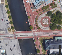 Google Maps now has Baltimores Christopher Columbus statue pinned in the harbor