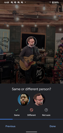 Google photos facial recognition can be so accurate sometimes