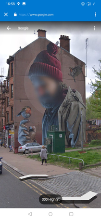 Google respect privacy so much that they will blur out a mans face on some street art but happily sell your data to advertisers