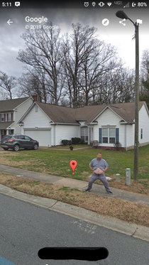 Google Street View at a Friends House