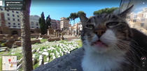 Google Street View at historical site in Rome