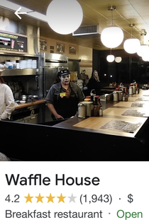 Googled the Waffle House in my town to see if it was open and noticed it was juggalo friendly
