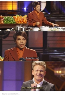 Gordon Ramsay adding some sense to the kitchen