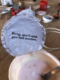 Got a secret message in my yogurt today