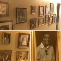 Got bored tonight while house sitting for my Mom so I added a picture of Drake to her family photo display I wonder how long itll take her for to notice