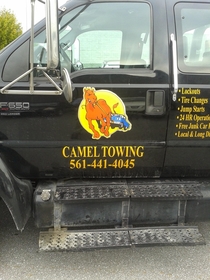 Got Camel Towed this morning