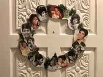 Got festive this year made a wreath of franklin