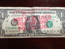 Got this as change today from a local restaurant xpost from rWTF