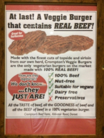 Gotta get me some of those veggie burgers