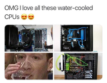 Gotta love yourself some watercooled cpus