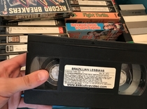 Grandfather is going into an assisted living home and Im cleaning out his trailer for him Found this gem among his hoarder VHS collection