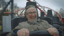 Granny rides rollercoaster for the first time ever