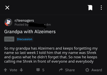 Granpa with Alzeimers