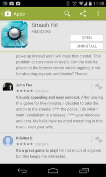 Great Android game John Fus seems to think so