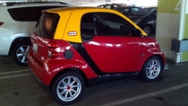 Great paint job for a Smart Car