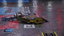 Green arcs and sparks Big hit from Battlebots 