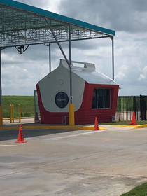 Guard shack for the company that makes your coolers