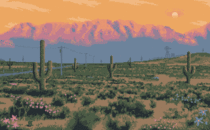 Guardians of the Desert   color pixel art by me