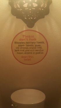 Guess Ill use a different bathroom