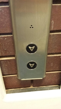 Guy came to fix our lift call buttonsYou had one job