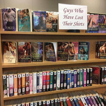 Guys who have lost their shirts bookshelf