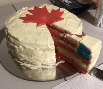 Had to make a birthday cake for my Canadian friend