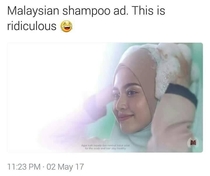 Halal Shampoo advertisement